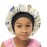 SENGTERM Kids Satin Bonnet Double Layer Wide Elastic Band Sleep Cap Hair Bonnet Silky Night Cap for Girls Toddler Child