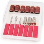 6pcs Nail Drill Bits for Machine Replacement 3/32 Shank Size Acrylic Art Acrylic Nail Tools