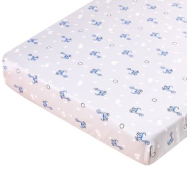 JISEN 3 Piece Crib Bedding Set Crib Quilt Crib Sheet Pillowcase - Soft Microfiber Printed Nursery Set for Baby Boys or Girls Dinosaurs