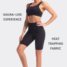 Nano Hertz Sauna Sweat Shapewear High Waisted Shorts Thigh Workout Suit Waist Trainer Weight Loss Lower Body Shaper Sweatsuit Exercise Fitness Gym Women Nano Hertz Sauna Sweat Shapewear High Waisted Shorts Thigh Workout Suit Waist Trainer Weight Loss Lower Body Shaper Sweatsuit Exercise Fitness Gym Women