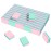 CGBE Buffer Block Nail File 180/100 Grit Nail Buffers Sponge Nail Polish Sanding Buffer Strips Nail File Blocks Manicure Tools 50PCS(Pink-Green)