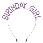 AOPRIE Deep Purple Birthday Tiara for Women Girls Princess Crown Rhinestone Birthday Accessories