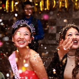 AOPRIE Deep Purple Birthday Tiara for Women Girls Princess Crown Rhinestone Birthday Accessories