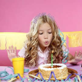 AOPRIE Deep Purple Birthday Tiara for Women Girls Princess Crown Rhinestone Birthday Accessories