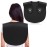 Noverlife Black Hair Cutting Collar, Silicone Hair Cutting Guide Cutting Capes Rubber Neck for Hairstylist, Weighted Hair Dye Collar Haircut Guard Shield, Rubber Neck Wrap Hair Cutting Pad for Salon