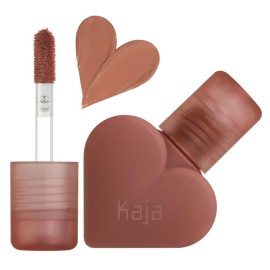 Kaja Lip Mousse - Love Swipe 03 Everygirl | with Raspberry Seed Oil and Vitamin E, Buildable, Blendable, Moisturizing, Velvet Finish, Weightless Texture, Deep Shades, 0.22 Oz