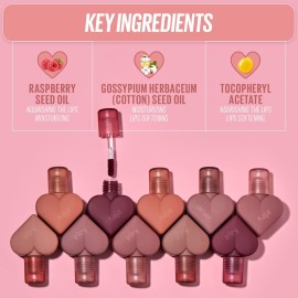 Kaja Lip Mousse - Love Swipe 03 Everygirl | with Raspberry Seed Oil and Vitamin E, Buildable, Blendable, Moisturizing, Velvet Finish, Weightless Texture, Deep Shades, 0.22 Oz