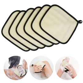 PHOGARY 6 Pack Exfoliating Wash Cloths for Body Scrub and Face Clean, Dual-Sided Exfoliating Wash Towels Bath Washcloths for Men Women Skin Massage Spa (Rough Exfoliating Side and Soft Terry Side) PHOGARY 6 Pack Exfoliating Wash Cloths for Body Scrub and Face Clean, Dual-Sided Exfoliating Wash Towels Bath Washcloths for Men Women Skin Massage Spa (Rough Exfoliating Side and Soft Terry Side)