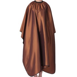Iusmnur Barber Cape, Professional Hair Salon Cape with Adjustable Metal Clip, Shampoo Hair Cutting Cape for Barbers and Stylists - 55 x 63 inches (Brown) Iusmnur Barber Cape, Professional Hair Salon Cape with Adjustable Metal Clip, Shampoo Hair Cutting Cape for Barbers and Stylists - 55 x 63 inches (Brown)