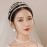 JWICOS 3Pcs White Faux Pearl Headbands Bridal Hair Hoop Hairbands Wedding Hair Accessories for Women and Girls