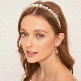 JWICOS 3Pcs White Faux Pearl Headbands Bridal Hair Hoop Hairbands Wedding Hair Accessories for Women and Girls JWICOS 3Pcs White Faux Pearl Headbands Bridal Hair Hoop Hairbands Wedding Hair Accessories for Women and Girls