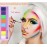 Go Ho 8 Colors Water Activated Eyeliner Palette,High Pigment Bright Vibrant Fluorescent Rainbow Colorful Eye/Face/Body Paint,Matte and UV Paint Graphic Eyeliner with Brushes-01