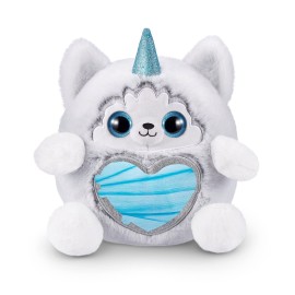 Rainbocorns Puppycorn Rescue (Husky) by ZURU, Collectible Plush, Stuffed Animal Girl Toys, Surprise Egg, Stickers, Syringe Slime, Ages 3+ for Girls, Children, 9.06 x 7.87 x 11.02 inches