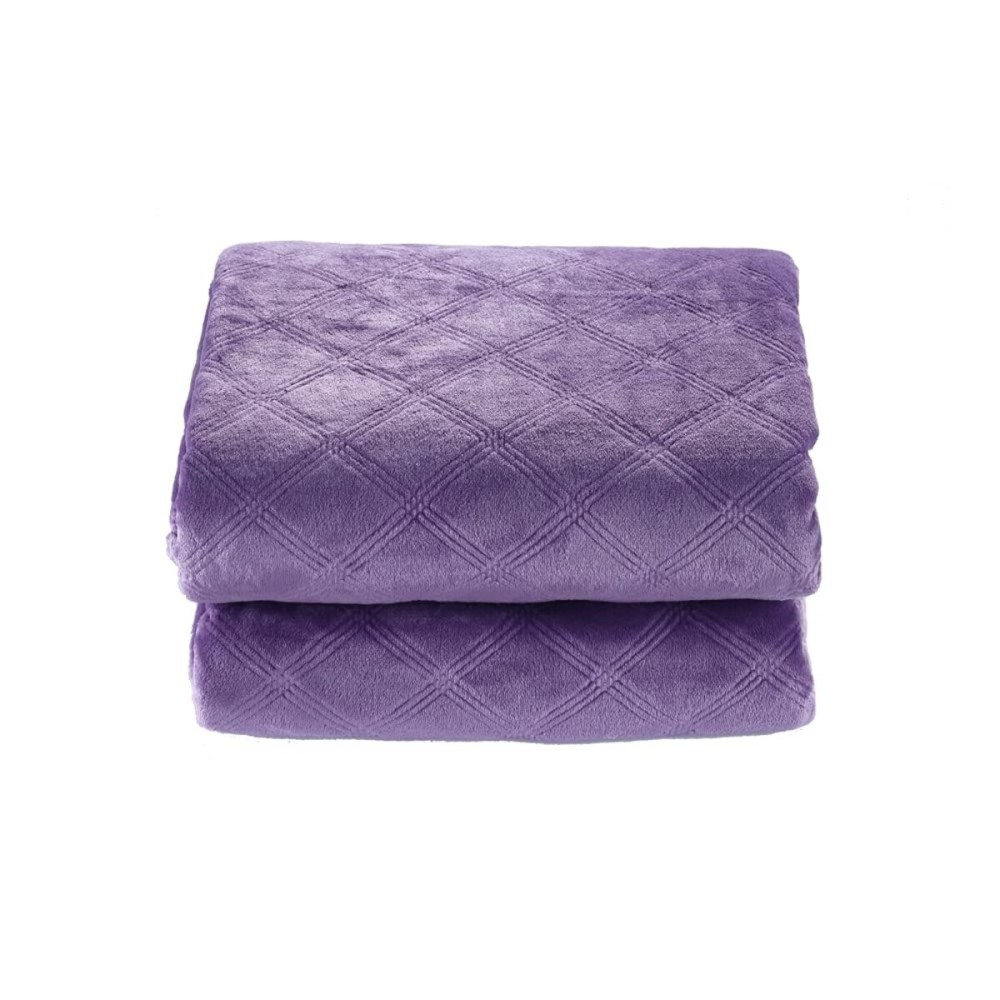 CREVENT Super Soft and Cozy Lightweight Fleece Baby Blankets for Boys and Girls/Kids/Infant/Newborns All Seasons(30X40 Purple)