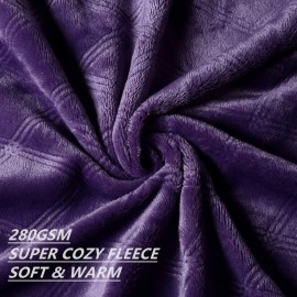 CREVENT Super Soft and Cozy Lightweight Fleece Baby Blankets for Boys and Girls/Kids/Infant/Newborns All Seasons(30X40 Purple)