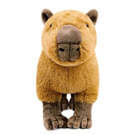 Frankiezhou Home Capybara Plush Toy - Lifelike Rodent 13 Capybara Stuffed Animals, Soft Wild Animals Crawling Capybara Unique Plushie Toys Model Dolls Collection for Kids