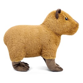 Frankiezhou Home Capybara Plush Toy - Lifelike Rodent 13 Capybara Stuffed Animals, Soft Wild Animals Crawling Capybara Unique Plushie Toys Model Dolls Collection for Kids