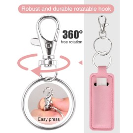 Meiiy Lip Balm Sleeve Pouch Chapstick Holder With Clip Lipstick Lip Gloss Holder Stocking Stuffers Gift for Women (5pcs) Meiiy Lip Balm Sleeve Pouch Chapstick Holder With Clip Lipstick Lip Gloss Holder Stocking Stuffers Gift for Women (5pcs)