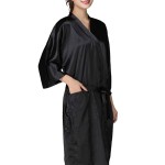 Salon Client Gown Robes Cape Black Hair Cutting Smocks Hair Salon Smocks for Hairdressing Spa