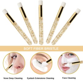 20-Piece Lash Shampoo Brush Set - Eyelash Extension Cleanser, Peel Off Blackhead, Nose Pore Deep Cleaning Brush for Face & Eyelash