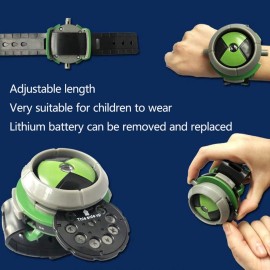 Grostmend Ben 10 Watch Toys Ben 10 Omnitrix Watch for Kids Ben Ten Ultimate Alien Projector Watch Games Action Figure Birthday Gifts