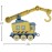 THOMAS & FRIENDS Carly The Crane Vehicle die-cast Push-Along Toy Rail Vehicle for Preschool Kids Ages 3 Years and Older, HDY61