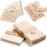 HOOMBOOM 4 Style Assorted Wax Applicators - 300 Pcs Wooden Spatulas for Body, Legs, Face, Eyebrow Hair Removal or Wood Crafts
