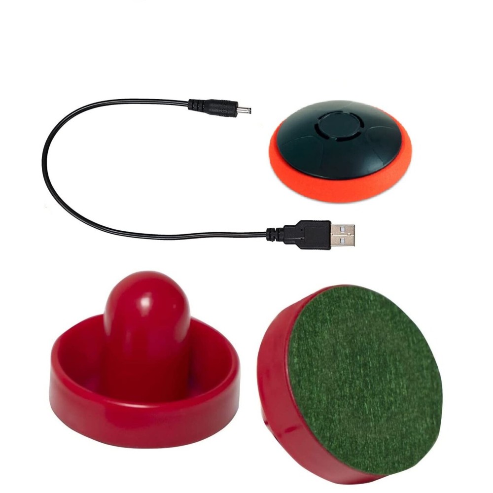 Rechargeable Hover Air Hockey Puck and Paddles, Hover Puck for Any Flat Surface, 2Pcs Air Hockey Strikers