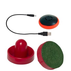 Rechargeable Hover Air Hockey Puck and Paddles, Hover Puck for Any Flat Surface, 2Pcs Air Hockey Strikers