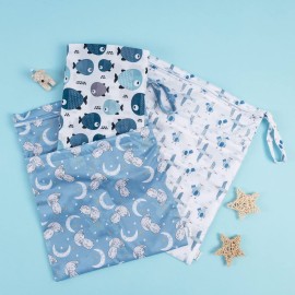 babygoal Wet Dry Bags for Baby Cloth Diapers, Washable Travel Bags, Beach, Pool, Gym Bag for Swimsuits & Wet Clothes with Two Zippered Pockets 3 Pack, 3LN28 babygoal Wet Dry Bags for Baby Cloth Diapers, Washable Travel Bags, Beach, Pool, Gym Bag for Swimsuits & Wet Clothes with Two Zippered Pockets 3 Pack, 3LN28