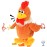 Hopearl Talking Chicken Repeats What You Say Walking Chick Electric Interactive Animated Toy Speaking Plush Buddy Gifts for Toddlers Birthday, 9\'\'