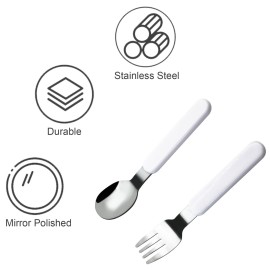 VANRA 2-Piece Children Fork And Spoon Set 18/10 Stainless Steel Child Flatware Set Kids Utensils Set with Case for Lunch Box VANRA 2-Piece Children Fork And Spoon Set 18/10 Stainless Steel Child Flatware Set Kids Utensils Set with Case for Lunch Box