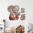 Mfault Inspirational Elephant Bunny Read More Books Wall Decals Stickers, Motivational Rabbit Animals Nursery Decorations Classroom Bedroom Art, Watercolor Neutral Toddler Kids Room Home Decor Gift