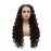 LUSHY BEAUTY Hair Synthetic Lace Front Wig Curly Long 26inch Two Tone Brown Mix Heavy Density Realistic Wig