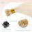 S-noilite Pre bonded I Tip Hair Extensions Human Hair Cold Fusion Stick Tip Real Human Hair Piece Invisible Keratin Glue Hair Extensions Full Head 100 Strands 50g 16 Inch (60 Platinum Blonde)