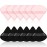 Maitys 12 Pieces Powder Puff Triangle Face Makeup Cosmetic for Loose Powder Soft Body Washable Reusable Foundation Sponge Mineral Wet Dry Makeup Tool for Women(Small,Black, Pink)