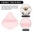 Maitys 12 Pieces Powder Puff Triangle Face Makeup Cosmetic for Loose Powder Soft Body Washable Reusable Foundation Sponge Mineral Wet Dry Makeup Tool for Women(Small,Black, Pink)