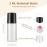 JIUWU 50Pcs 3ml Clear Essential Oil Roller Bottles, Refillable Roll On Rollerball Bottles for Perfume & Oil Samples, with 1 Opener & 2 Funnels