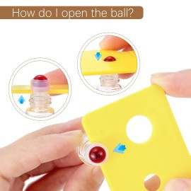 JIUWU 50Pcs 3ml Clear Essential Oil Roller Bottles, Refillable Roll On Rollerball Bottles for Perfume & Oil Samples, with 1 Opener & 2 Funnels