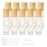 JIUWU 10Pcs 1/3Oz Glass Roller Bottles 10ml Lucky Cat Glass Roll on Bottles with Stainless Steel Rollerball Funnel Pipette & Tool, Rollon Vials for Essential Oil Perfume, Matte Gold Cap