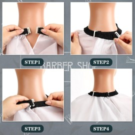 FEBSNOW Professional Barber Cape White Salon Hair Cutting Cape with Adjustable neckline and Neck Duster Brush Barber Shop Supplies 46.8  56 Inch FEBSNOW Professional Barber Cape White Salon Hair Cutting Cape with Adjustable neckline and Neck Duster Brush Barber Shop Supplies 46.8  56 Inch