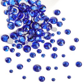 Beadsland Rhinestones for Makeup,8 Sizes 2500pcs Blue Flatback Rhinestones Face Gems for Nails Crafts with Tweezers and Wax Pencil,Sapphire,SS4-SS30 Beadsland Rhinestones for Makeup,8 Sizes 2500pcs Blue Flatback Rhinestones Face Gems for Nails Crafts with Tweezers and Wax Pencil,Sapphire,SS4-SS30