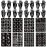 ChurlChurl Henna Tattoo Stencil Kit 190pcs, 24 Sheets Henna Stencils Reusable Temporary Indian Arabian Glitter Airbrush Tattoo Stencils for Face Body Paint DIY