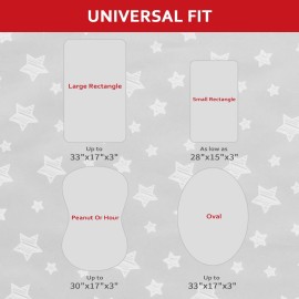 Bassinet Sheet 2 Pack, 33 X 17 Flexible for Different Cradle and Bassinet Mattress, Soft Breathable Universal Sheet for Rectangle, Oval, Hourglass Bassinet Mattress, White&Pink