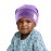 sent hair Kids Satin Lined Bonnet Silk Slouchy Beanie for Natural Hair Adjustable Sleep Bonnet Slap Cap for Kids,Babies,Child,Toddler(0-3 Years Old,Lavender Purple)