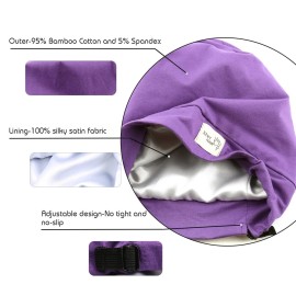 sent hair Kids Satin Lined Bonnet Silk Slouchy Beanie for Natural Hair Adjustable Sleep Bonnet Slap Cap for Kids,Babies,Child,Toddler(0-3 Years Old,Lavender Purple) sent hair Kids Satin Lined Bonnet Silk Slouchy Beanie for Natural Hair Adjustable Sleep Bonnet Slap Cap for Kids,Babies,Child,Toddler(0-3 Years Old,Lavender Purple)