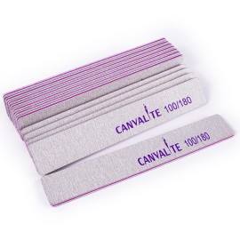 Canvalite 12pcs 100/180 Grit Coarse Nail Files for Acrylic Nails Professional Nail File Reusable Emery Board Nail Styling Tools for Home and Salon Use Canvalite 12pcs 100/180 Grit Coarse Nail Files for Acrylic Nails Professional Nail File Reusable Emery Board Nail Styling Tools for Home and Salon Use