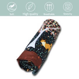 Jundetye Newborn Lounger Cover for Boys and Girls Removable Cover Ultra Soft Comfortable Lounger Slipcover for Infant Lounger Pillow Forest Animals