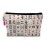 XDMXY Cute Small Cosmetic Bag Mini Makeup Bag for Women and Girls,PU Leather Small Travel Toiletry Bag Accessories Organizer with Zipper Tassel (Mahjong)