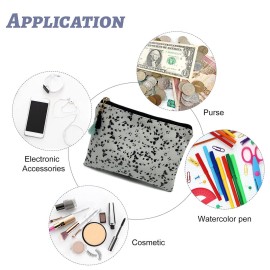 XDMXY Cute Small Cosmetic Bag Mini Makeup Bag for Women and Girls,PU Leather Small Travel Toiletry Bag Accessories Organizer with Zipper Tassel (Mahjong)